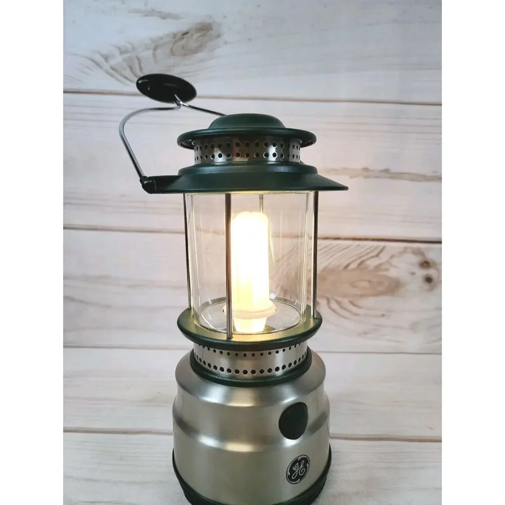 GE SteelBeam Fluorescent Camping Light Lantern 17000 Excellent